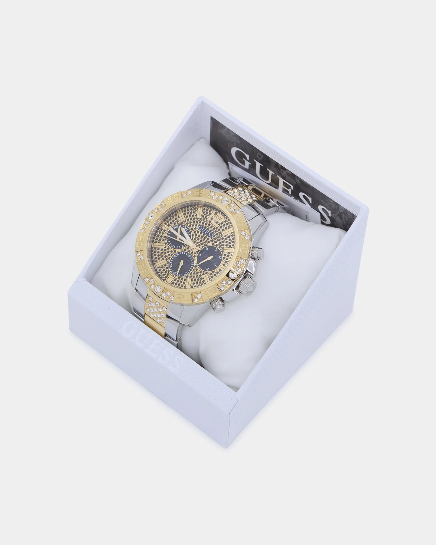 Guess Mainline Women's Majesty Crystal '40th Anniversary' Watch Gold