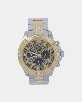 Guess Mainline Women's Majesty Crystal '40th Anniversary' Watch Gold