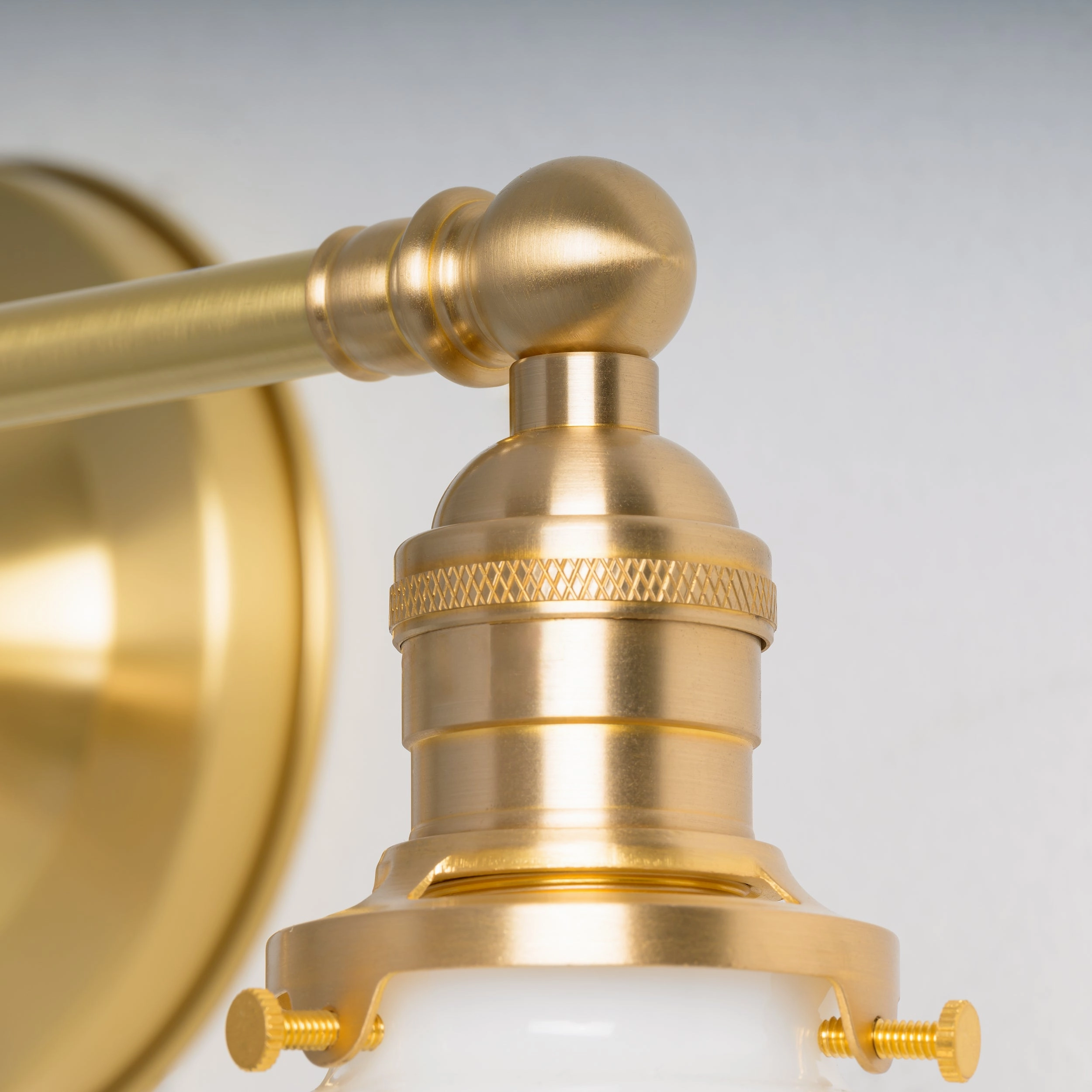 Hamilton (Opal) | 3-Shade Cross Bar Sconce
