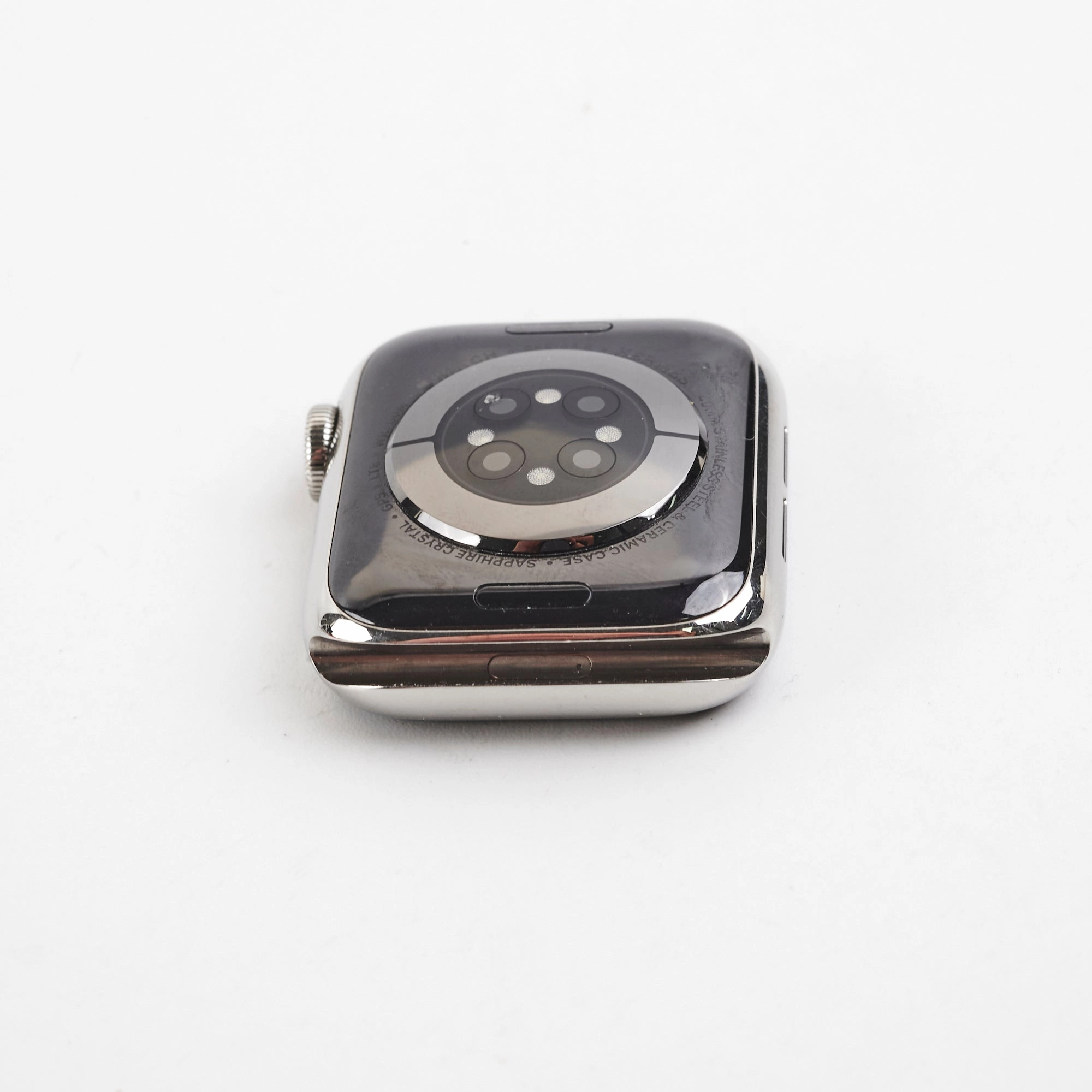 Hermes 40mm Apple Watch (Series 6) Stainless Steel Case (Fauve Barenia Single Tour/Orange Strap))
