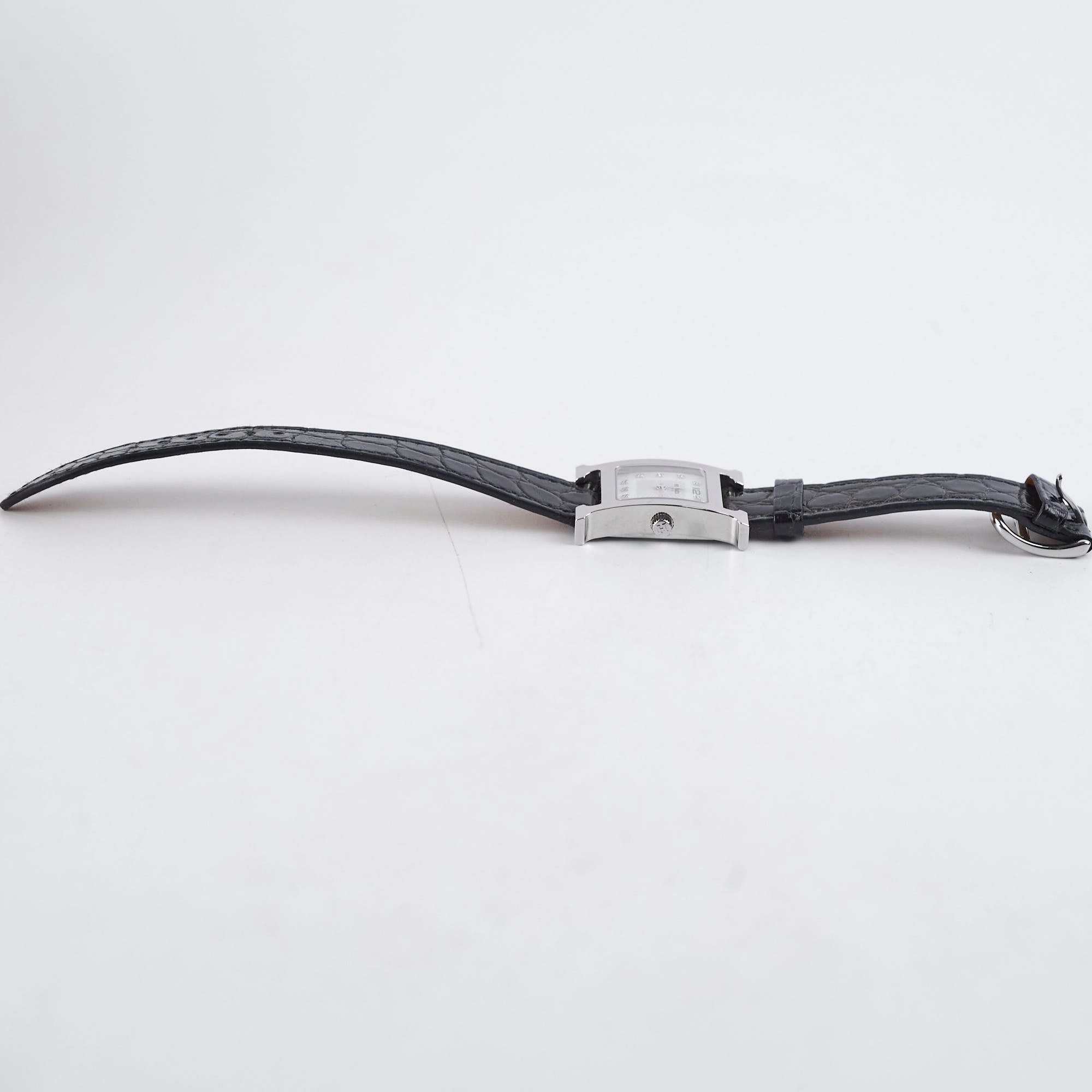 Hermes Heure H Watch Black Diamond Small 25mm