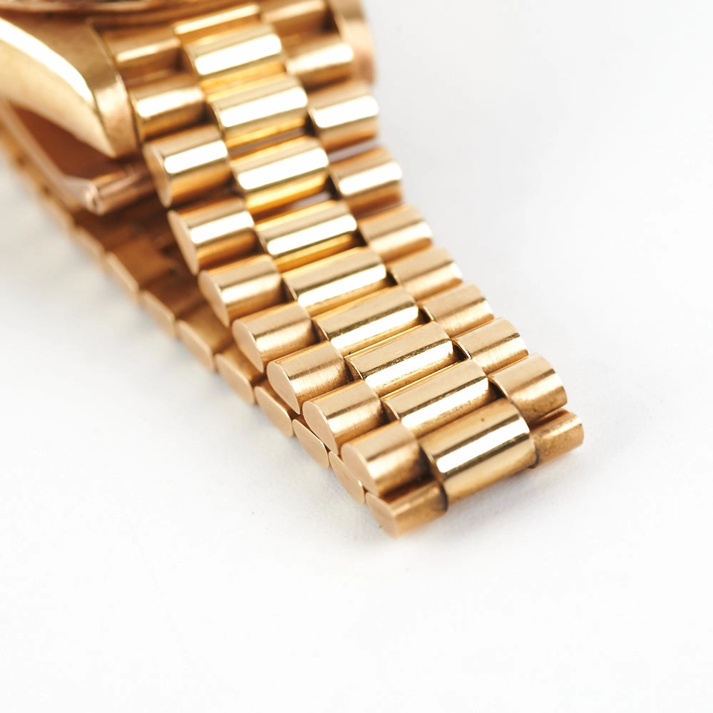 HOLD Rolex Lady Datejust 18k Gold Dial 26mm with Diamonds President Strap