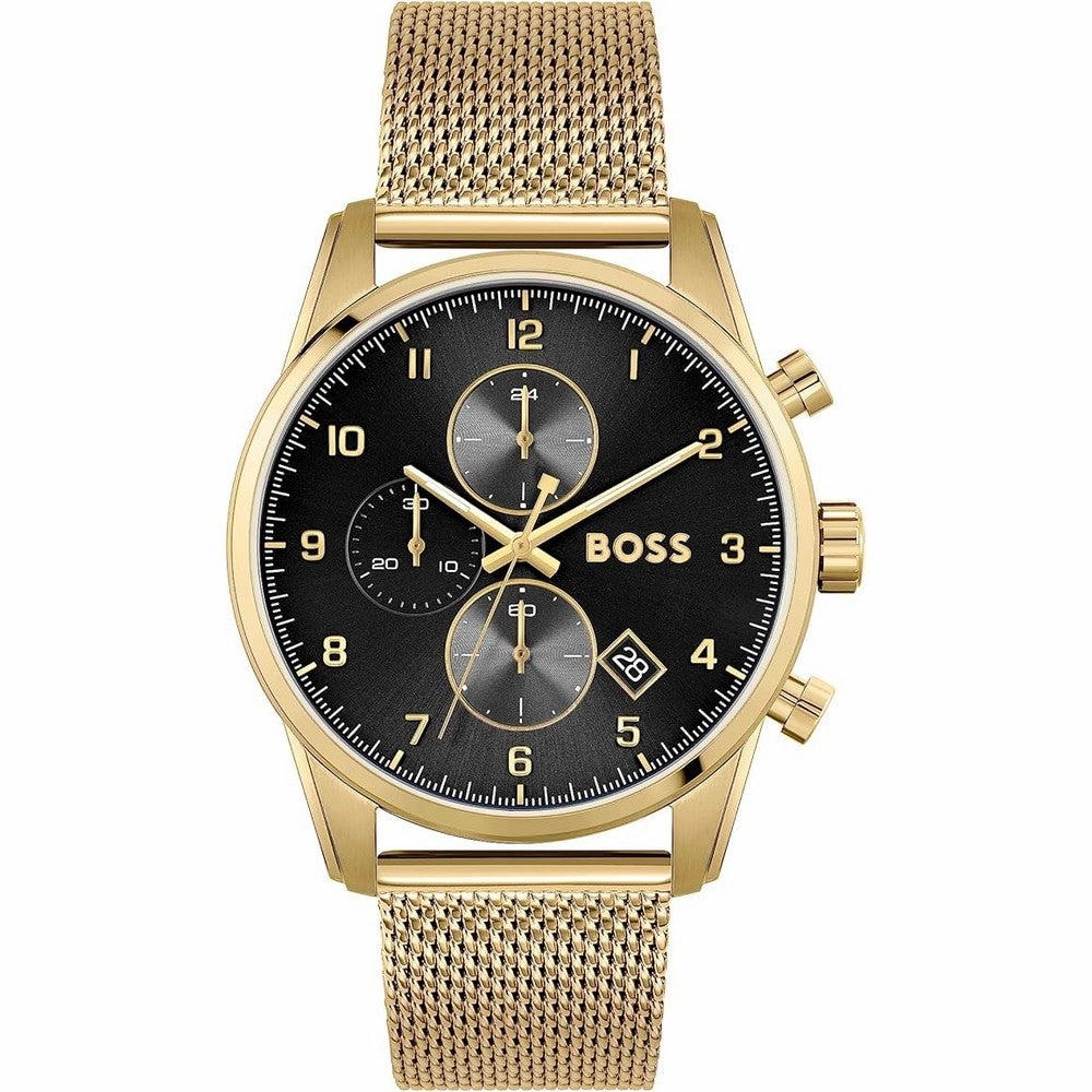 Hugo Boss Skymaster Chronograph Quartz Men's Mesh Bracelet Watch 1513838