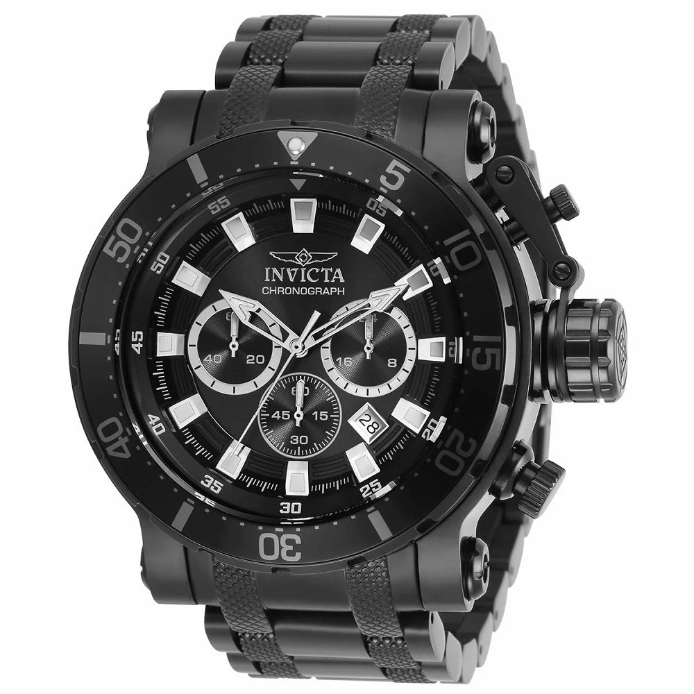 Invicta 32727 Mens Coalition Forces Quartz 52mm Black Stainless Steel