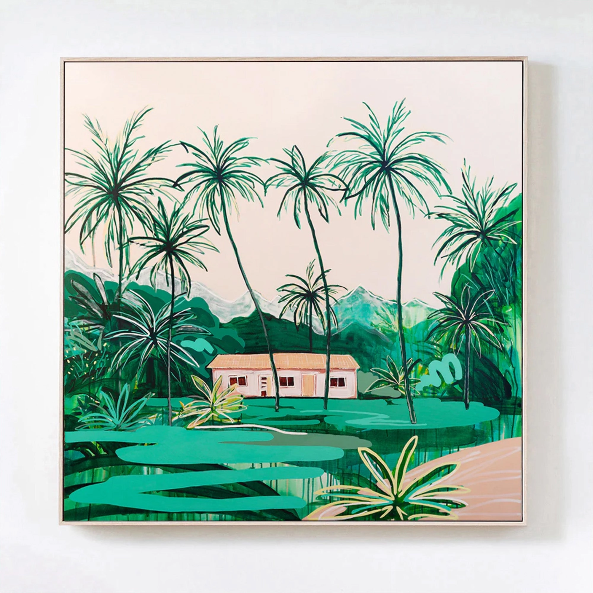 Island Treasure Canvas Print 80cm x 80cm
