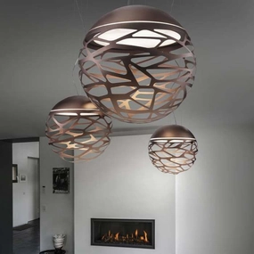 Kelly Sphere Ceiling Pendant In 3 Sizes And 2 Colours