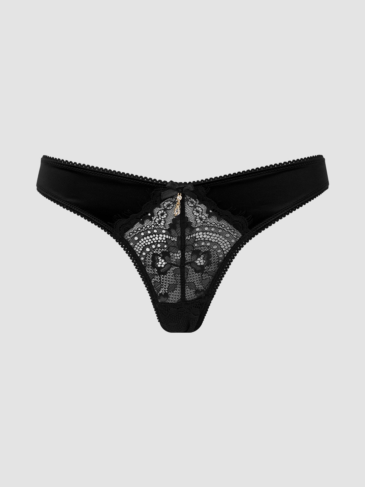 Lexi Lace Liquid Satin Open Back Hipster