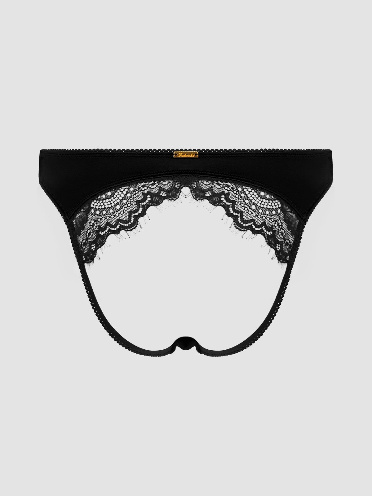 Lexi Lace Liquid Satin Open Back Hipster