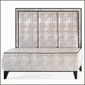 Luxurious Italian Upholstered Fabric Banquette