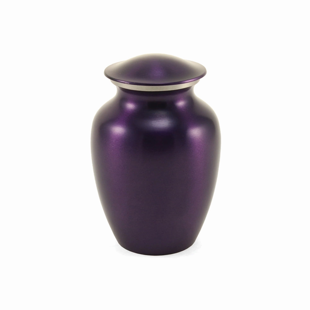 Luxurious Violet Cremation Urn in Small