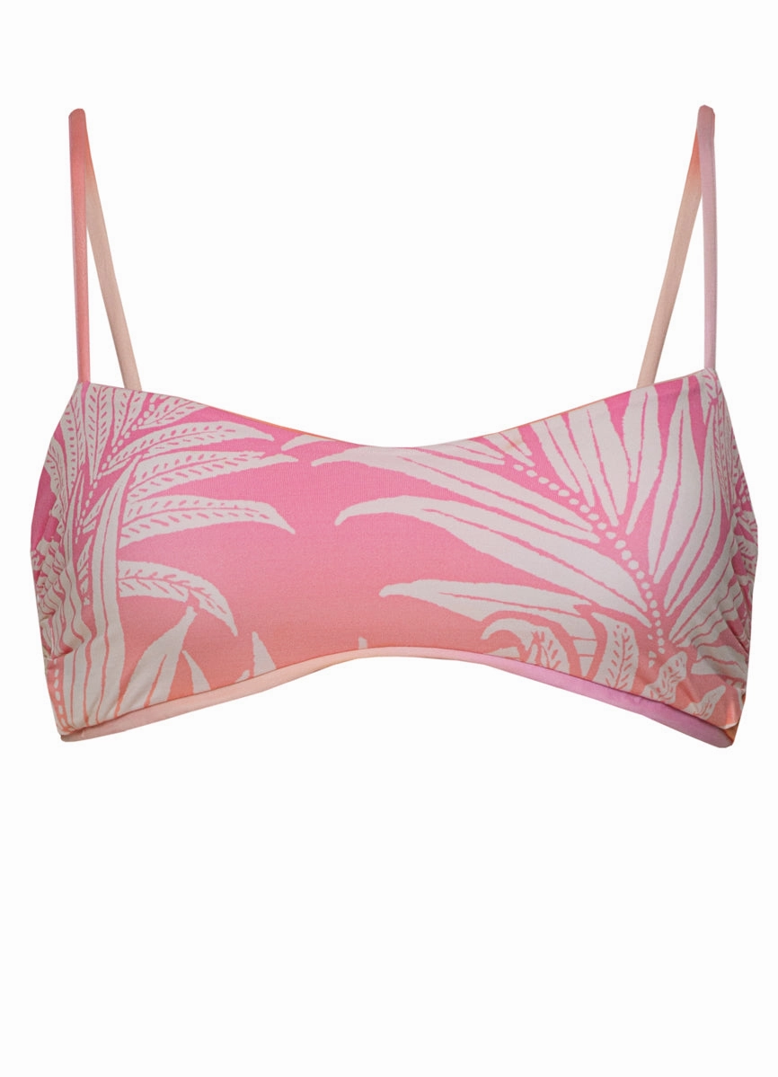 Maaji Pink Swirl Hunter Classic Bralette Bikini Top