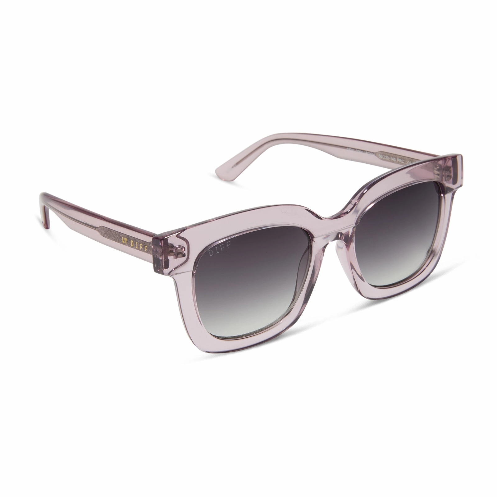 MAKAY - LIGHT PINK CRYSTAL   GREY GRADIENT SUNGLASSES