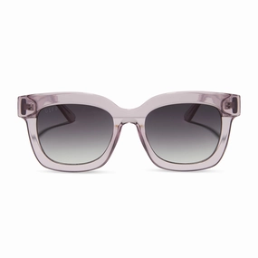 MAKAY - LIGHT PINK CRYSTAL   GREY GRADIENT SUNGLASSES
