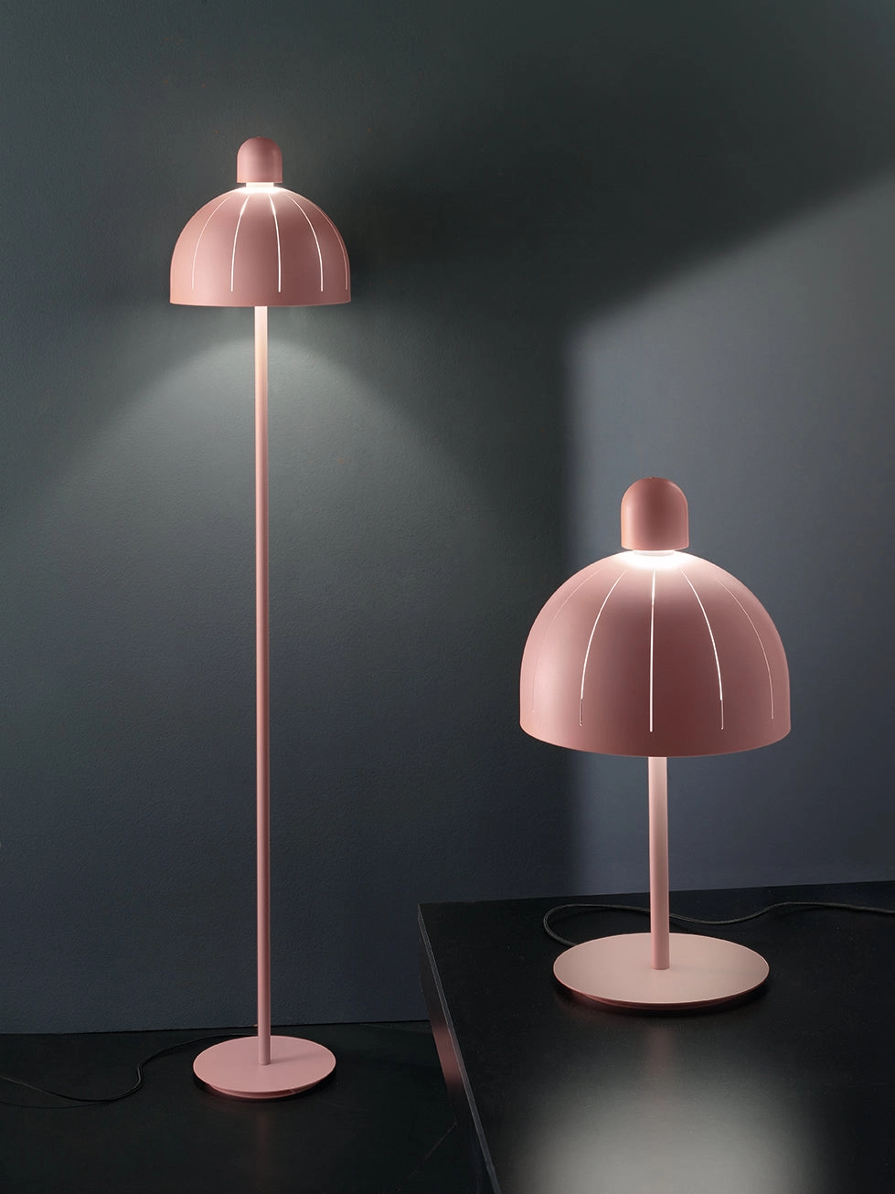Metal Domed Floor Lamp