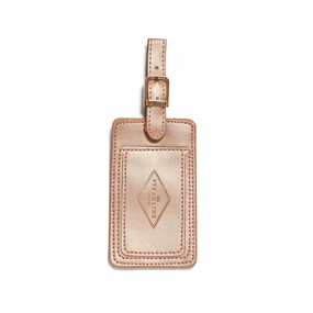 Metallic Vegan Leather - Luggage Tag