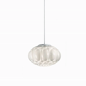Mid Century Blown Glass Ceiling Pendant