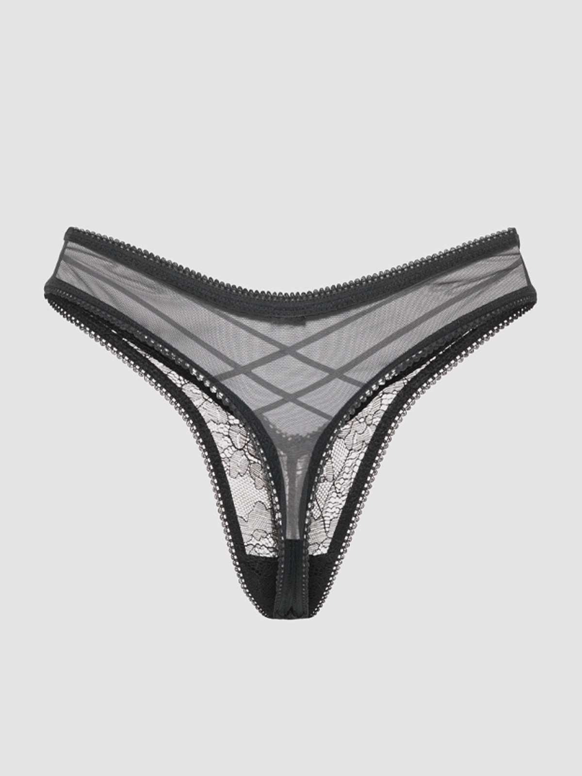 Natasha Lace & Mesh Thong