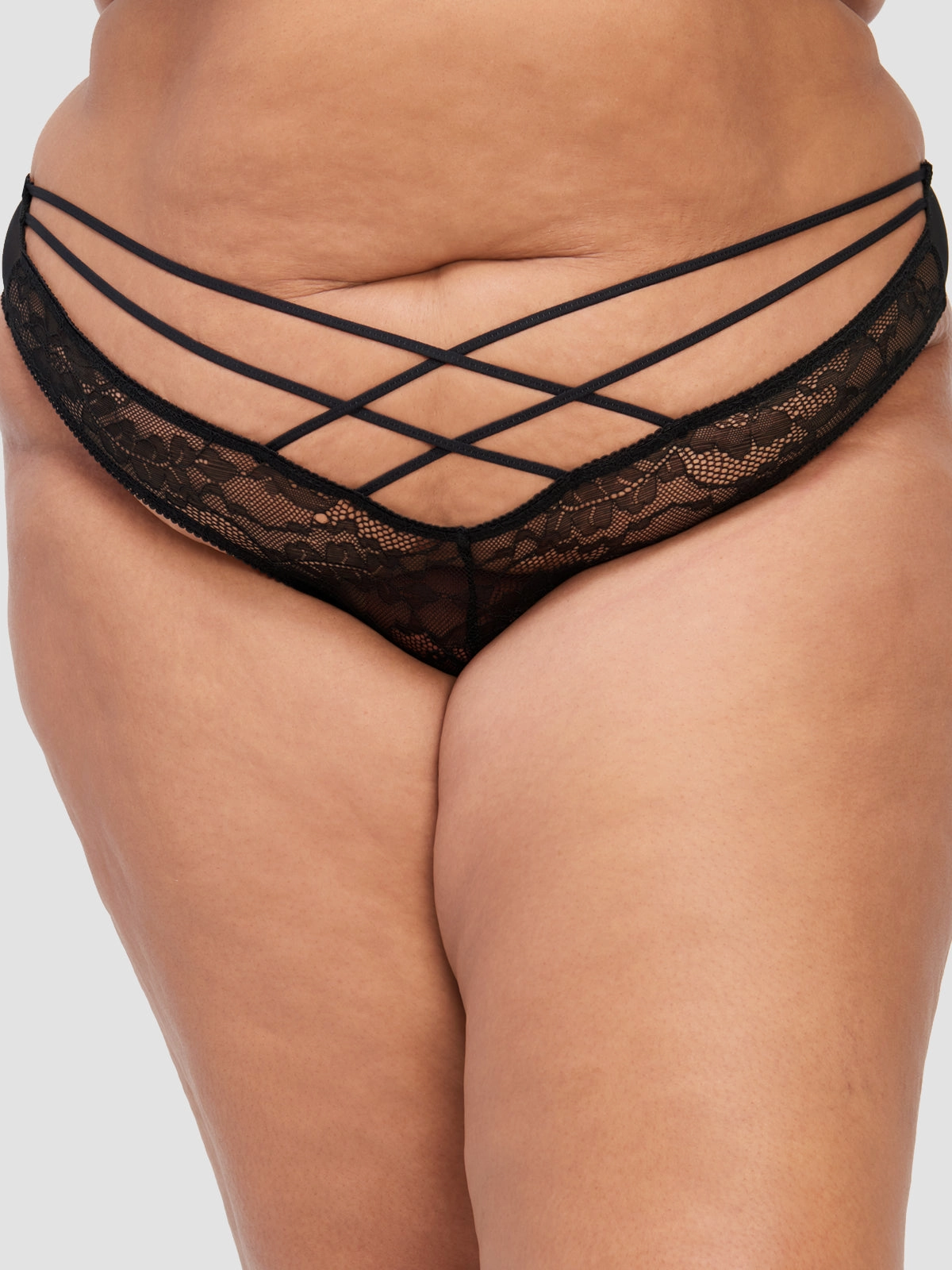 Natasha Lace & Mesh Thong
