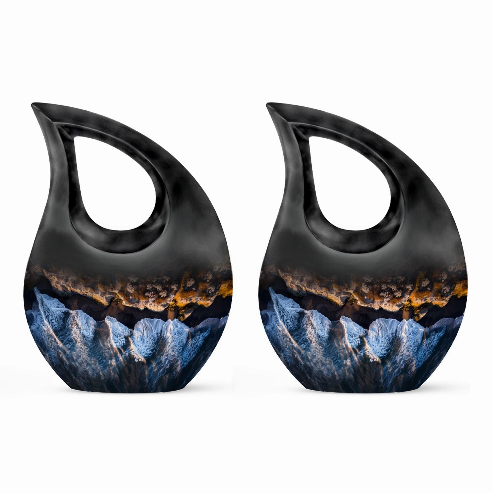 Ocean Waves Keepsake Memorial Urn : Durable for Lasting Tribute
