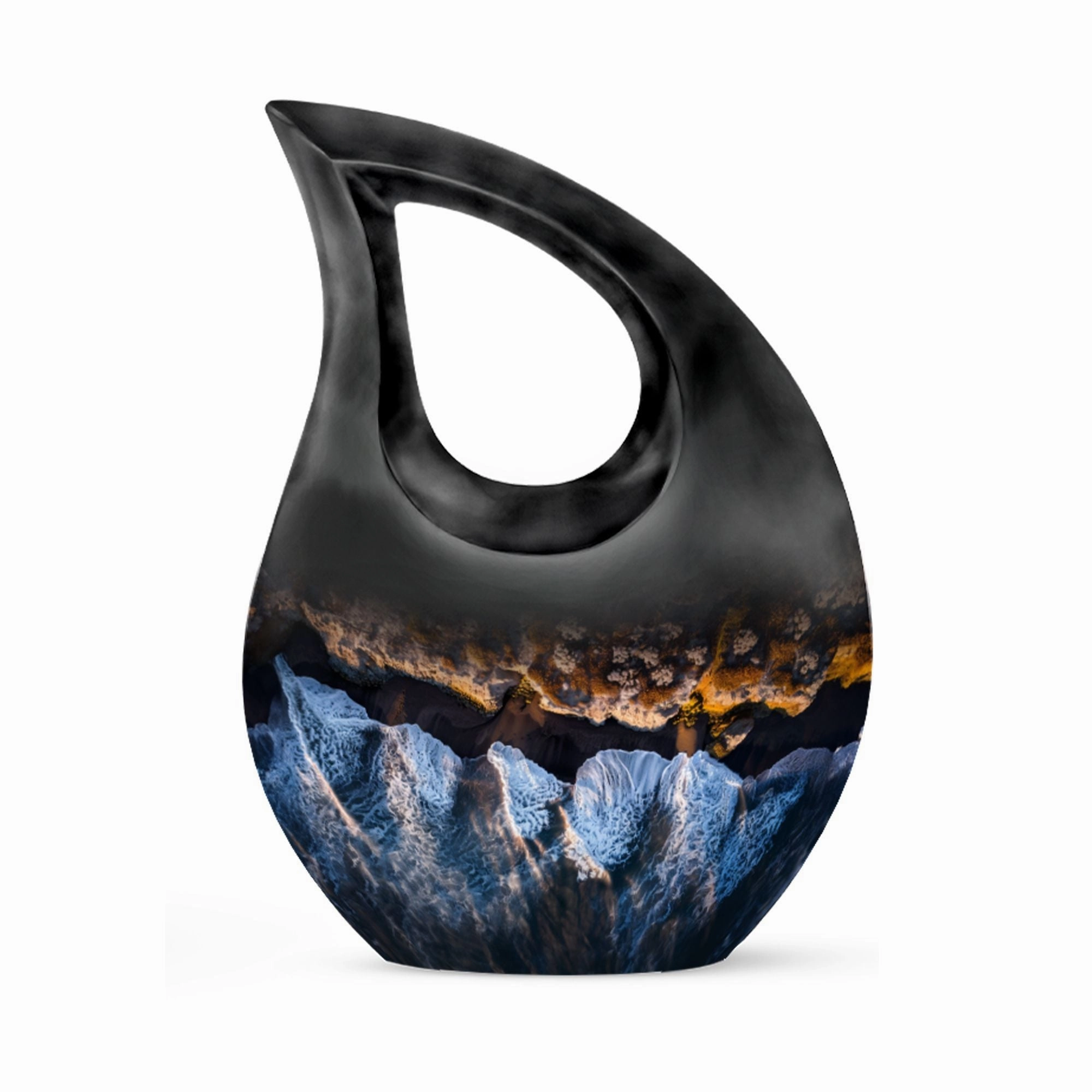 Ocean Waves Keepsake Memorial Urn : Durable for Lasting Tribute