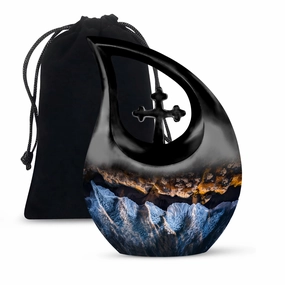 Ocean Waves Keepsake Memorial Urn : Durable for Lasting Tribute