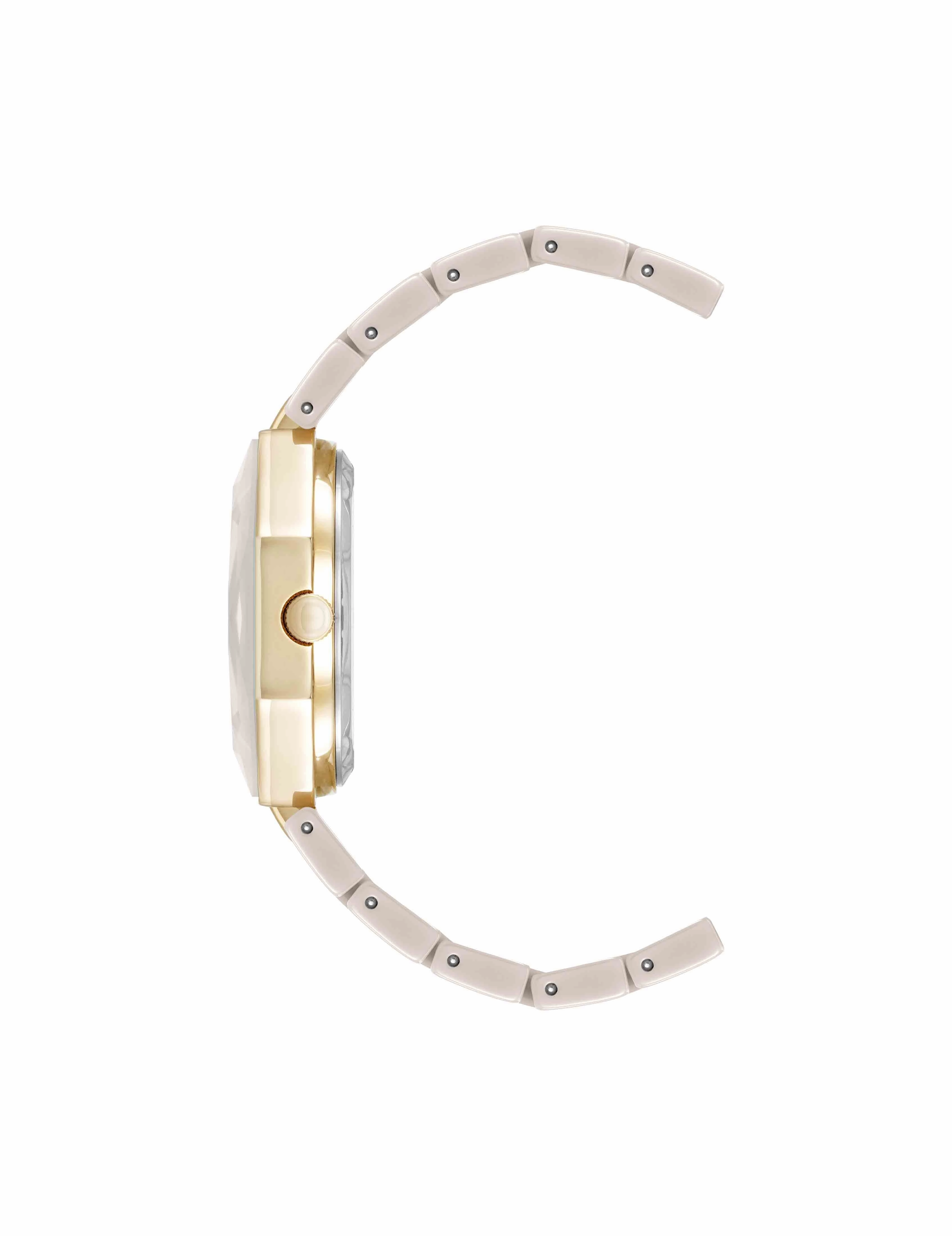 Octagonal Ceramic Diamond Dial Bracelet Watch