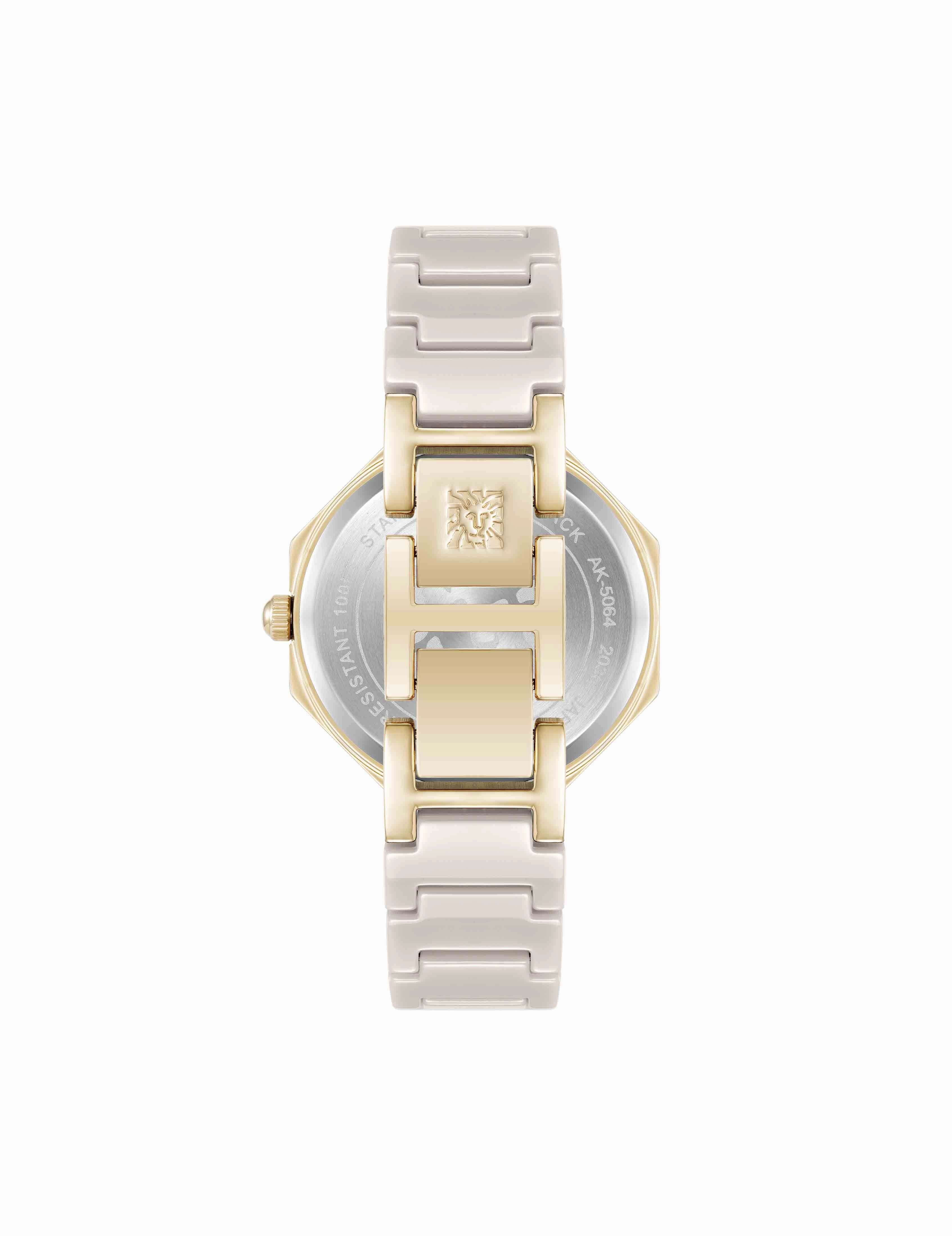 Octagonal Ceramic Diamond Dial Bracelet Watch