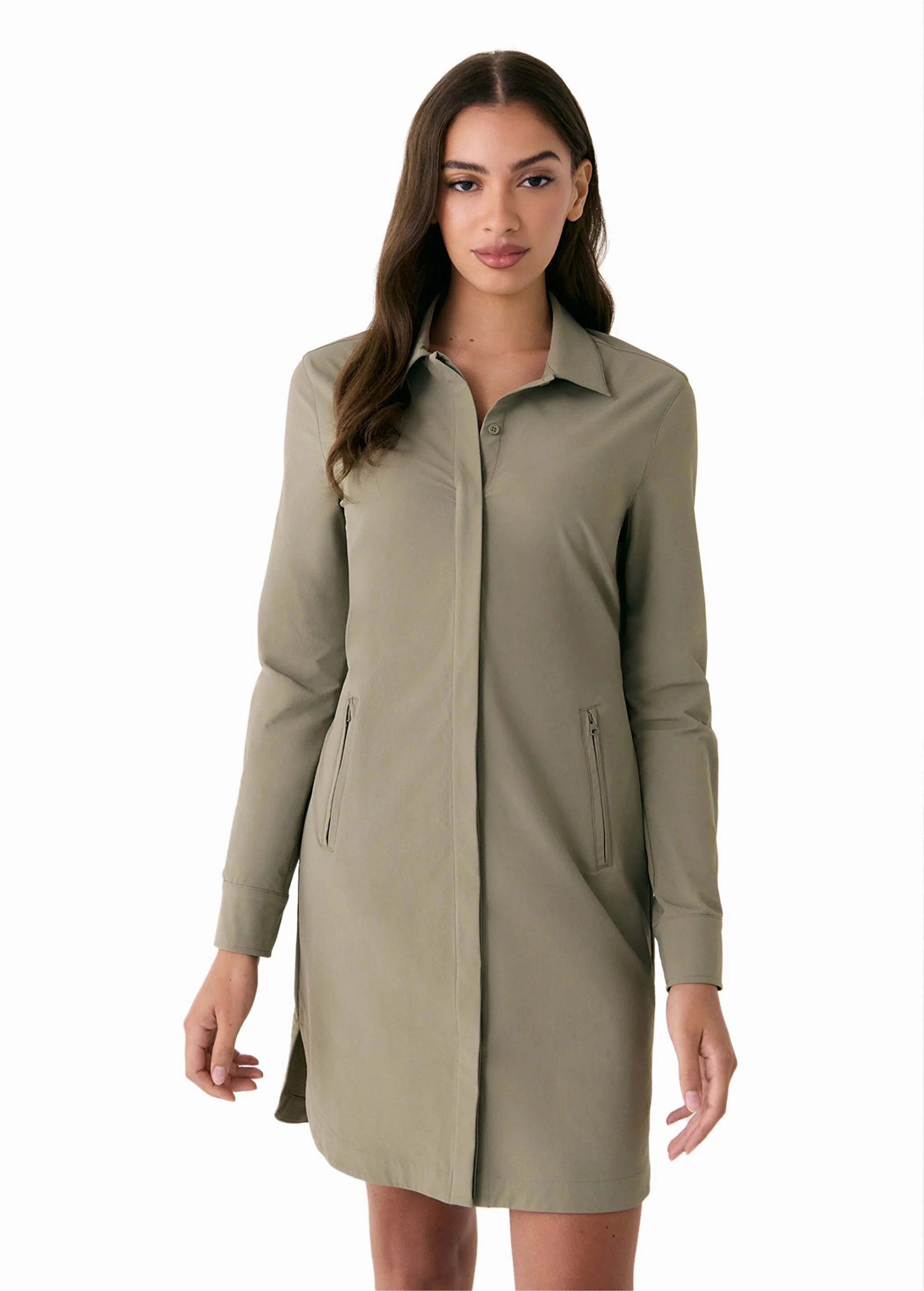 Olivie Tech Shirt Dress