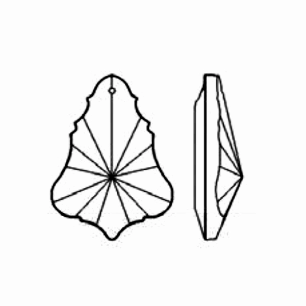 Pendeloque Crystal 4-inch Clear Prism with One Hole on Top