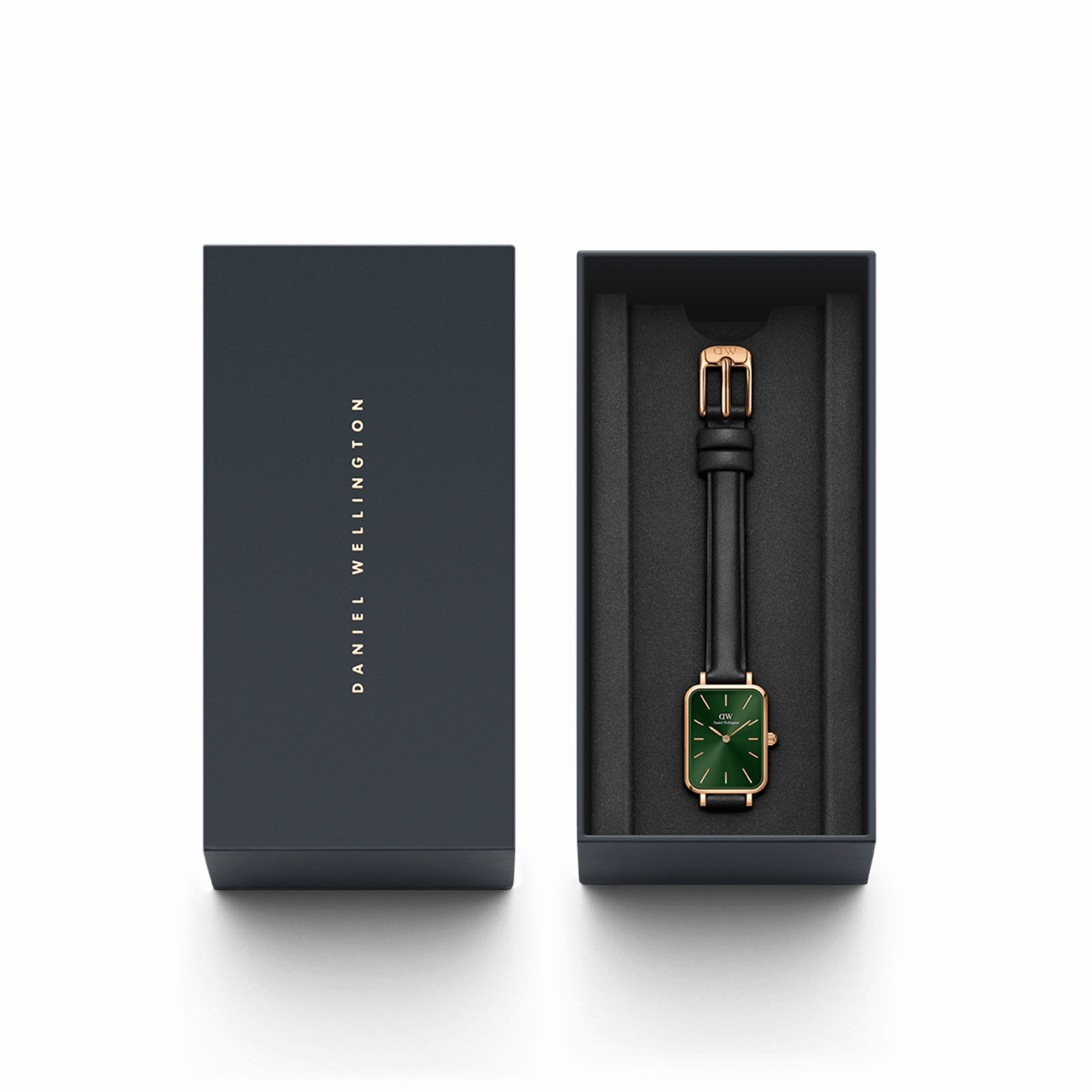 Quadro Pressed Sheffield Emerald Rose Gold