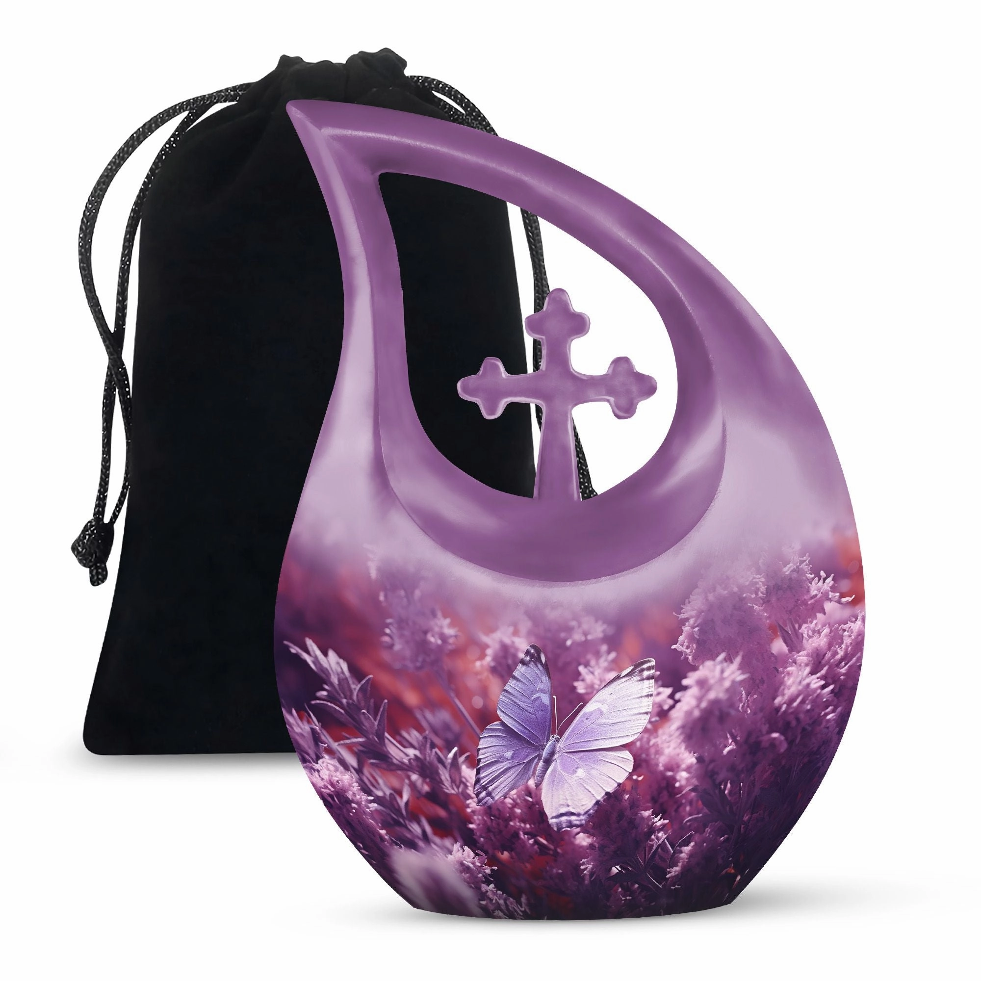 Refined Butterfly Sanctuary Memorial Urn for Cherished Ashes