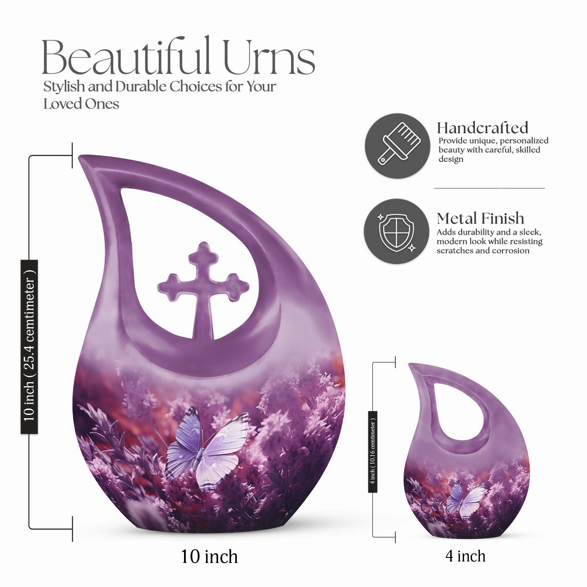 Refined Butterfly Sanctuary Memorial Urn for Cherished Ashes