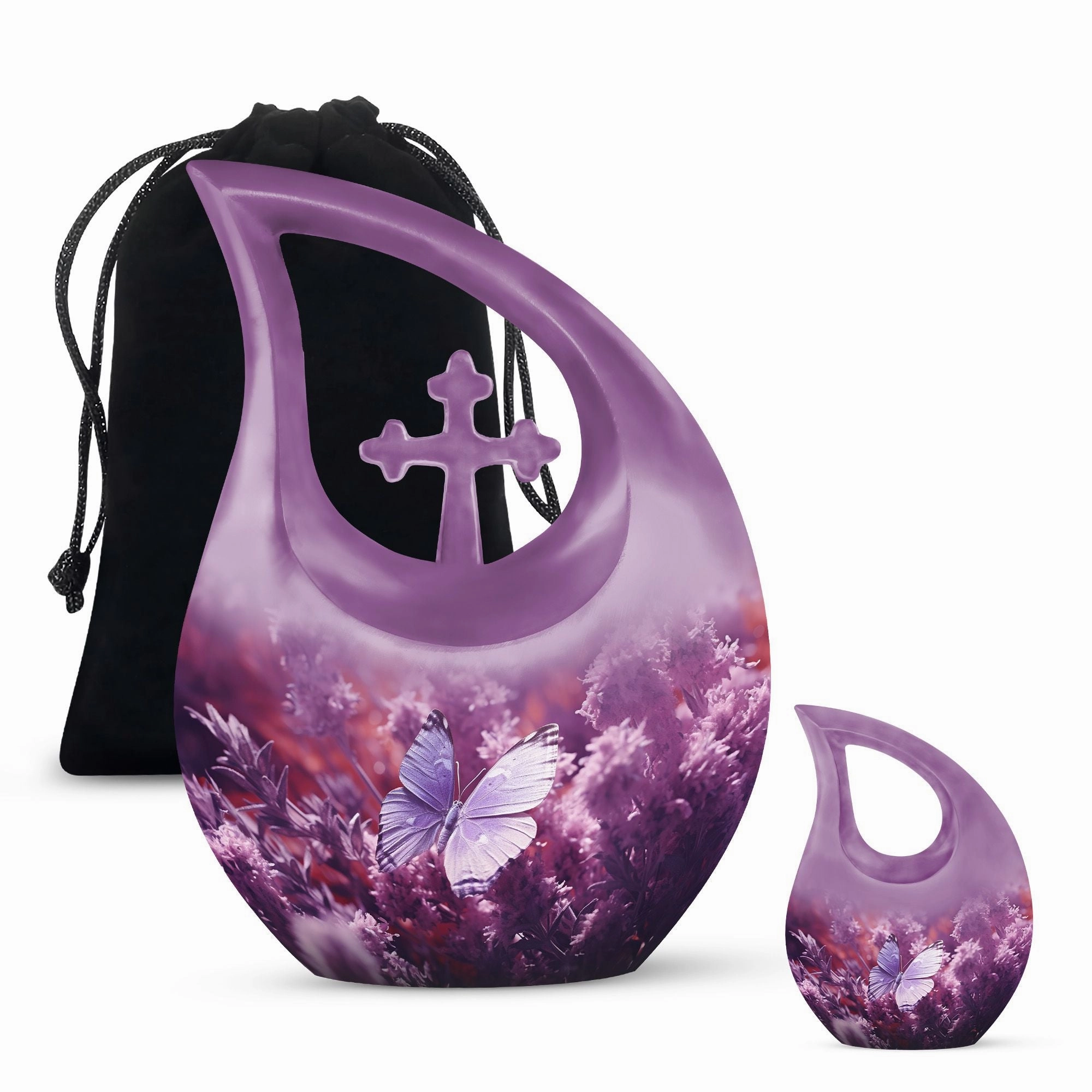 Refined Butterfly Sanctuary Memorial Urn for Cherished Ashes