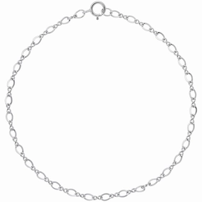 Rembrandt Charms- Small Figure Eight Link Classic Charm Bracelet - 20-0101