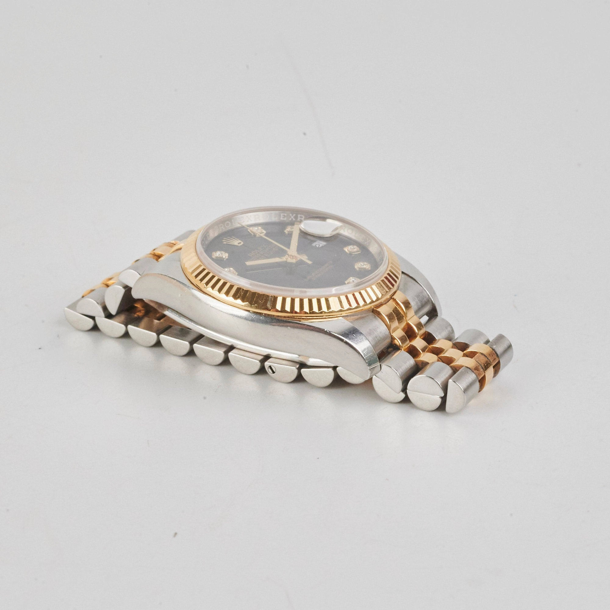 Rolex 36mm Datejust Two Toned with Diamonds Black - 116233