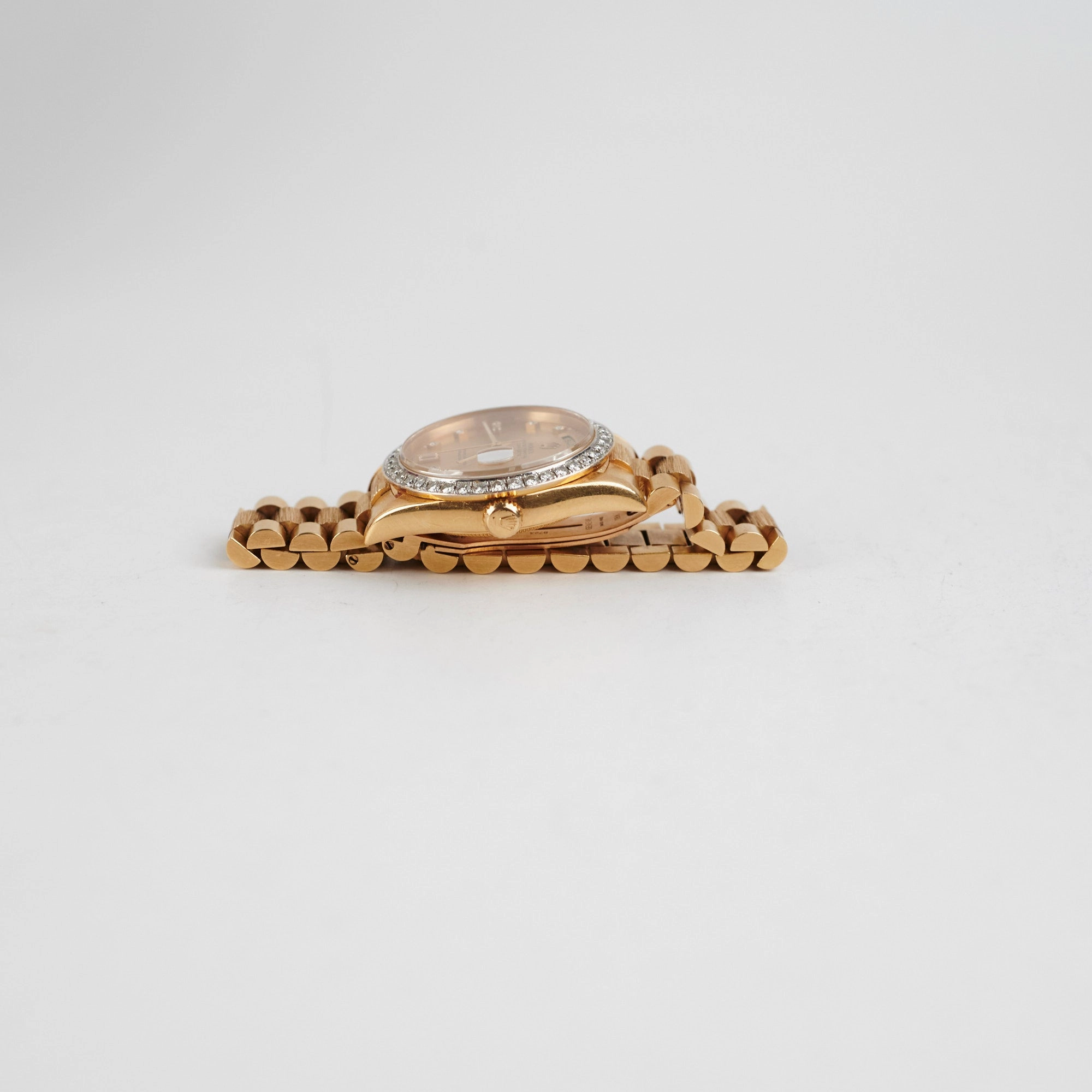 Rolex 36mm President 18k Yellow Gold with Aftermarket Diamonds Watch