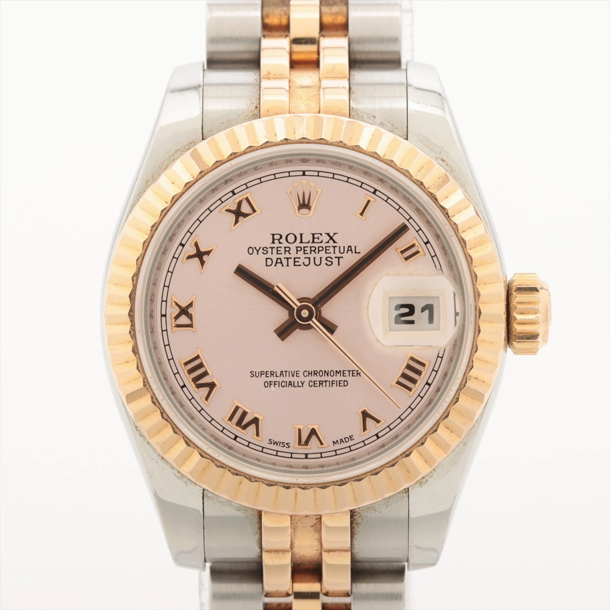 Rolex Datejust 26mm Pink Face Rose Gold Watch 179171