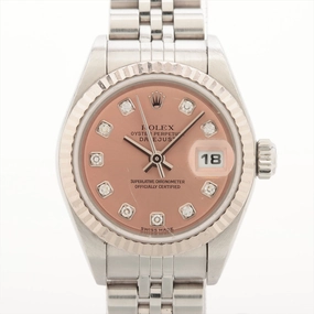 Rolex Datejust 26mm Pink Face Stainless Steel/White Gold Watch