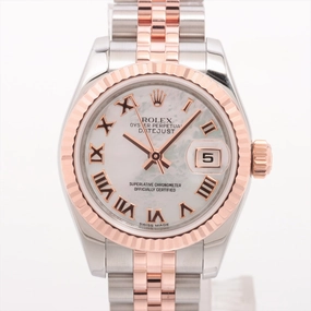 Rolex Datejust 26mm Stainless Steel/Everrose Mother of Pearl Watch Roman Numerals