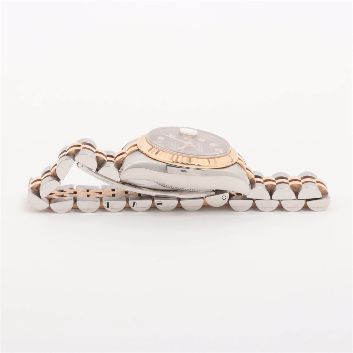 Rolex Datejust 26mm Two Tone Pink Face Mother of Pearl MOP Watch 179171