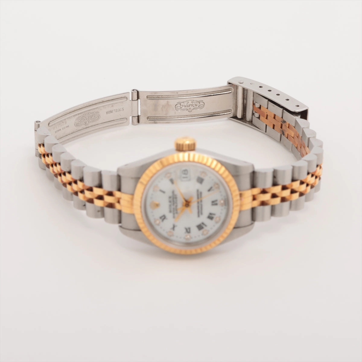 Rolex Datejust 26mm Two Toned White Diamond Dial Watch