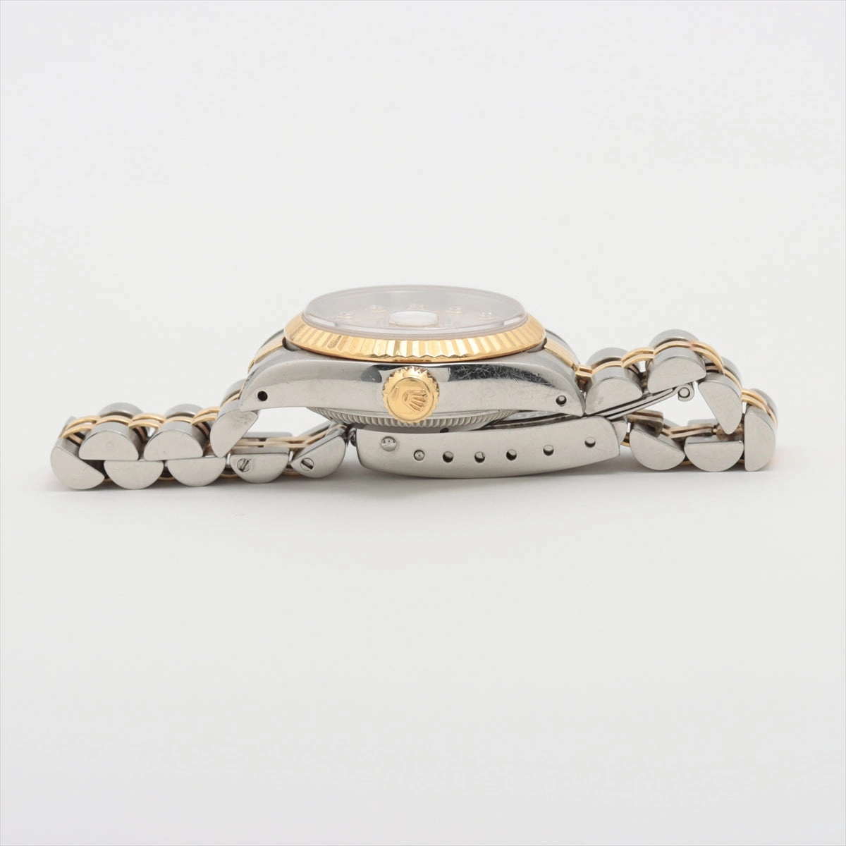 Rolex Datejust 26mm Two Toned with Diamonds Silver Face Watch