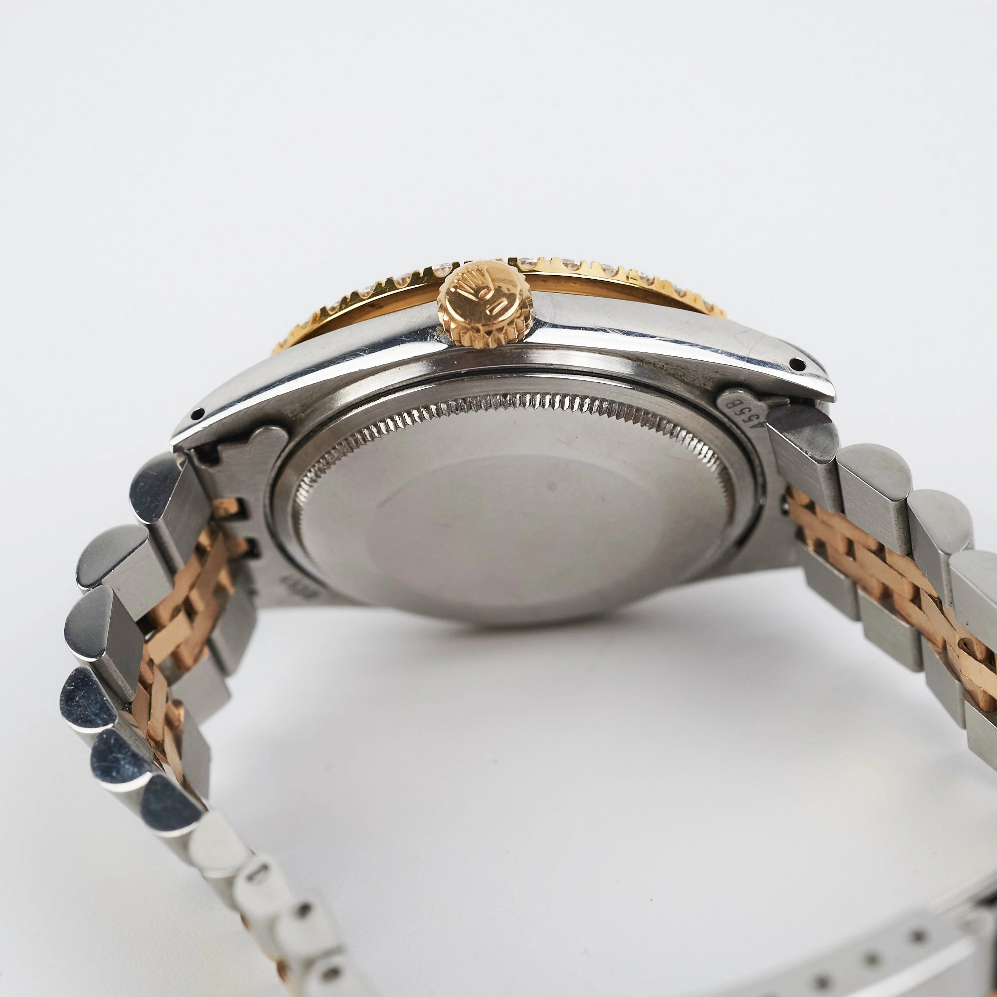 Rolex Datejust 36mm Two Toned Aftermarket Diamonds Watch