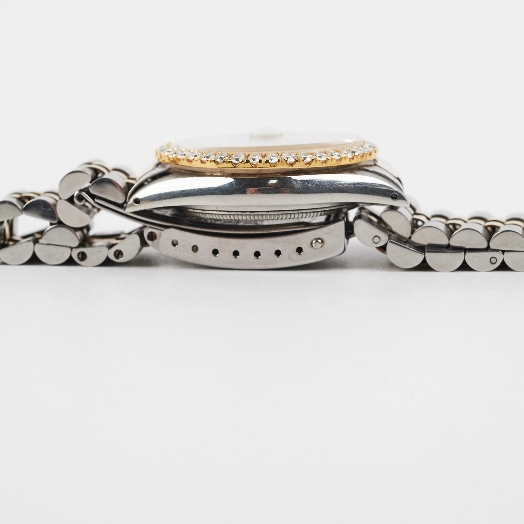 Rolex Datejust 36mm Two Toned Aftermarket Diamonds Watch
