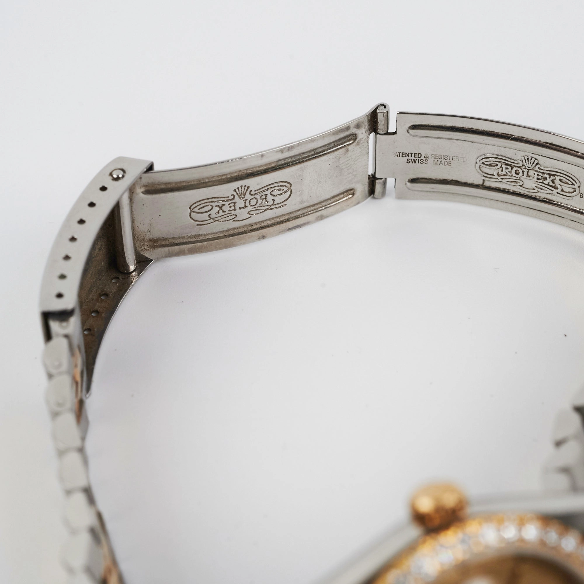 Rolex Datejust 36mm Two Toned Aftermarket Diamonds Watch