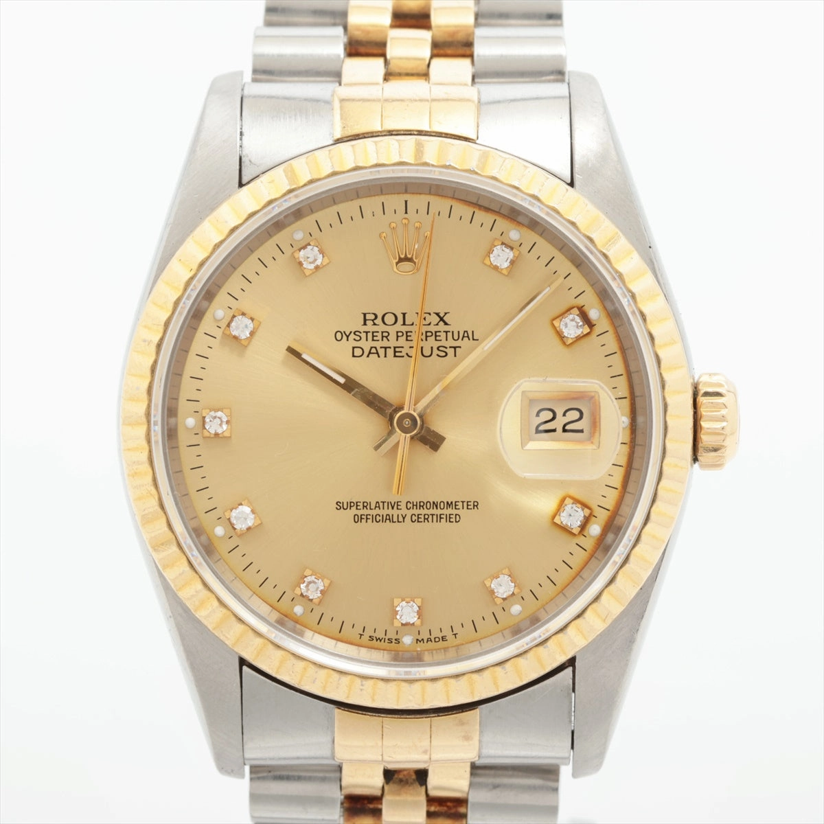 Rolex Datejust 36mm Two Toned with Diamond Watch
