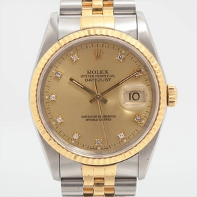 Rolex Datejust 36mm Two Toned with Diamonds Watch 16233