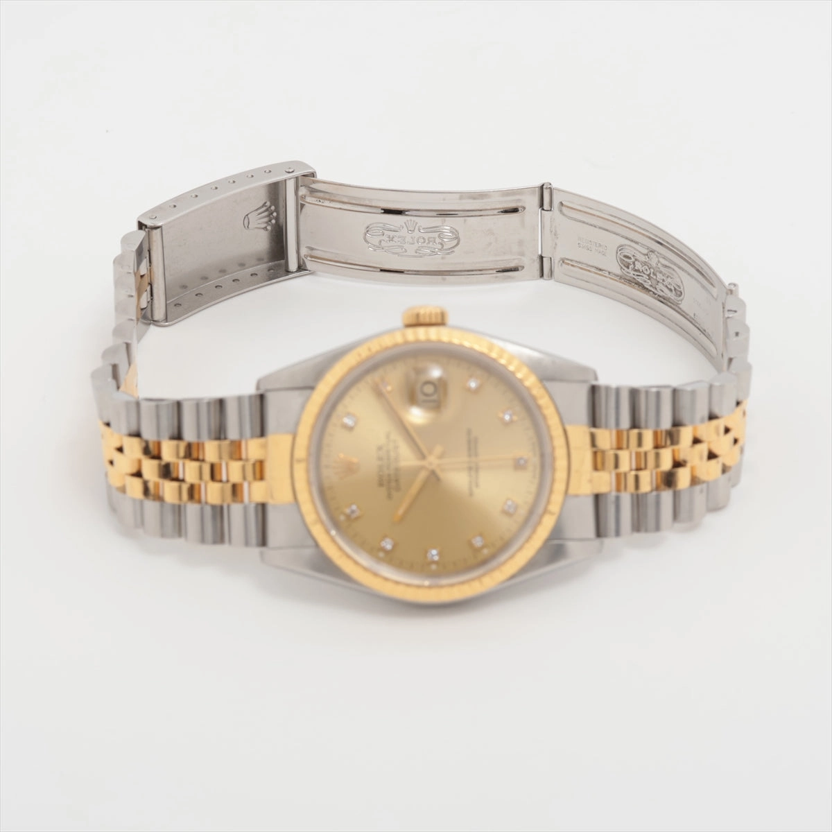 Rolex Datejust 36mm Two Toned with Diamonds Watch 16233