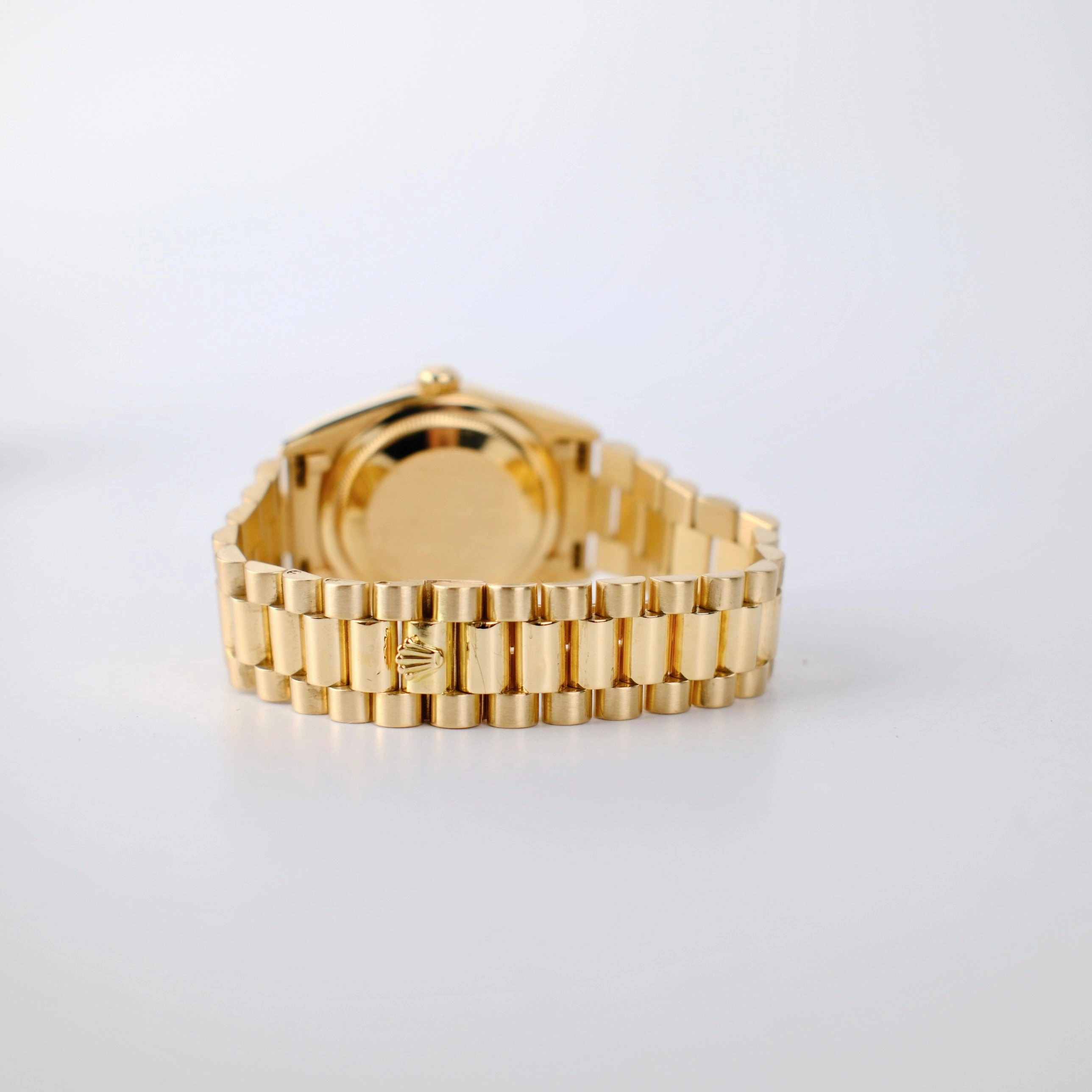 Rolex Day Date 36mm Gold Diamond Bronze Dial Watch