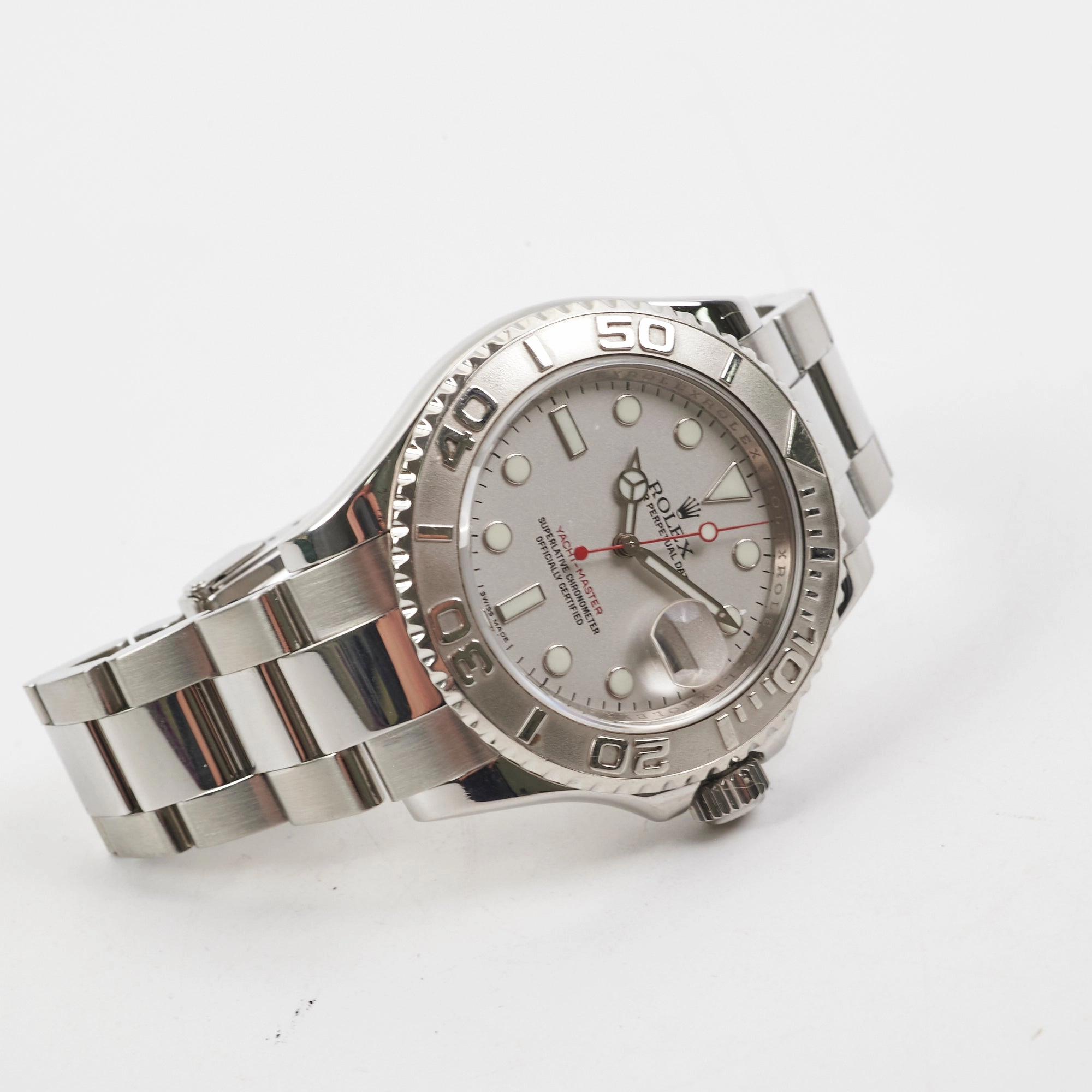 Rolex Yacht Master Platinum 40mm Watch (16622)